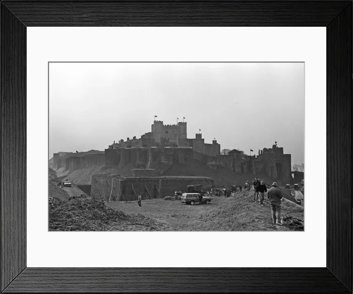 Framed Print : Filming Hamlet at Dover Castle 23rd April 1990