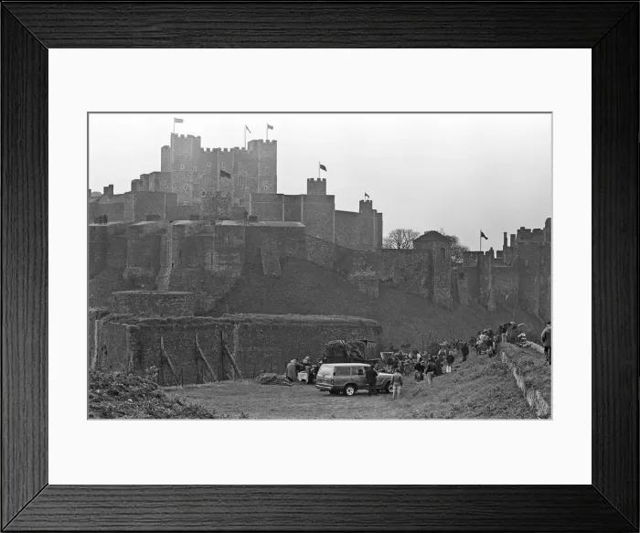 Framed Print : Filming Hamlet at Dover Castle 23rd April 1990 Framed Print : Filming Hamlet at Dover Castle 23rd April 1990