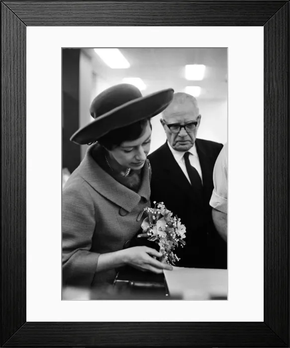 Framed Print : Princess Margaret, Countess of Snowdon opens the new Birmingham Post & Mail offices