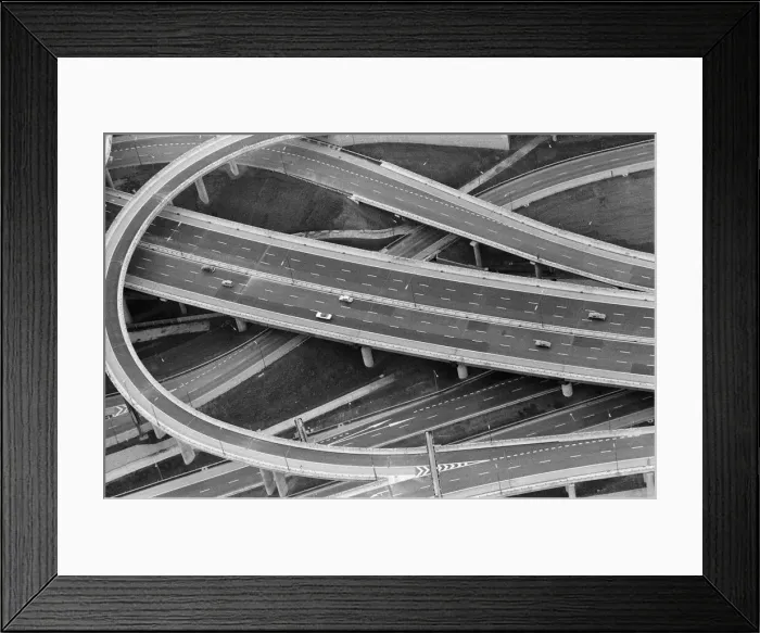 Framed Print : Spaghetti Junction came through its first major test. Drivers in the spring Bank Holiday Framed Print : Spaghetti Junction came through its first major test. Drivers in the spring Bank Holiday