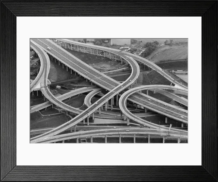 Framed Print : Spaghetti Junction came through its first major test. Drivers in the spring Bank Holiday Framed Print : Spaghetti Junction came through its first major test. Drivers in the spring Bank Holiday