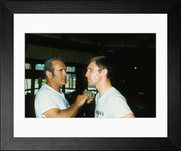 Framed Print : Ken Buchanan boxer June 1972 At trainig camp in America USA for fight against Framed Print : Ken Buchanan boxer June 1972 At trainig camp in America USA for fight against
