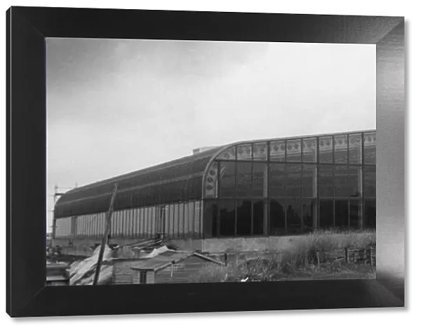 Exterior of the nearly completed Suncentre at Rhyl Europes first indoor surfing pool