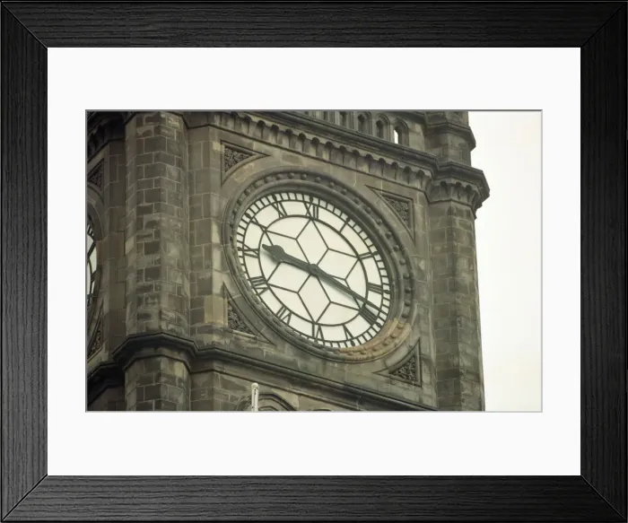 Framed Print : Town Hall Clock Middlesbrough, 13th February 1993 Framed Print : Town Hall Clock Middlesbrough, 13th February 1993