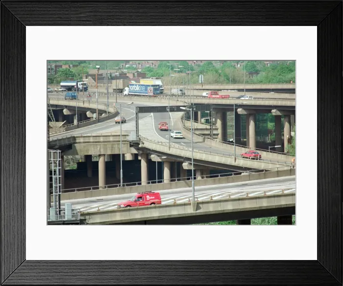 Framed Print : View of the Gravelly Hill Interchange, also known as Spaghetti Junction Framed Print : View of the Gravelly Hill Interchange, also known as Spaghetti Junction