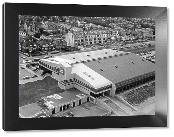 Aerial view of Rhyl Suncentre, in the 1980s