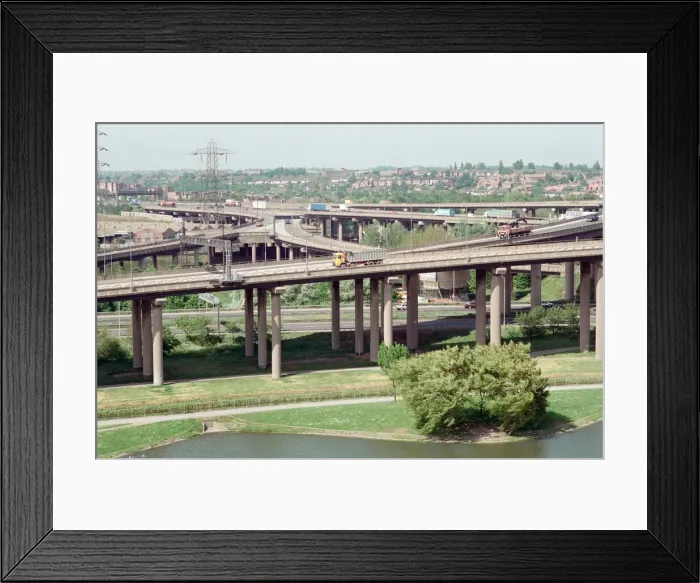 Framed Print : View of the Gravelly Hill Interchange, also known as Spaghetti Junction Framed Print : View of the Gravelly Hill Interchange, also known as Spaghetti Junction