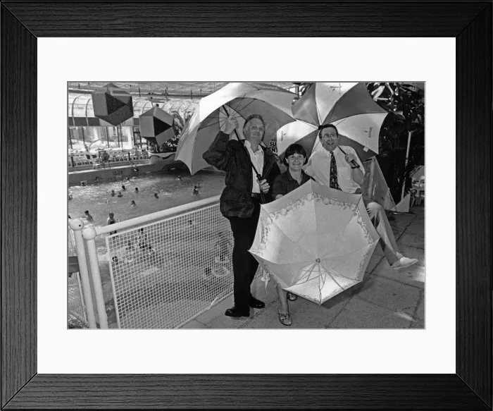 Framed Print : The Suncentre staff (Left to Right) Eddie Friis Smith, Angie Lloyd Framed Print : The Suncentre staff (Left to Right) Eddie Friis Smith, Angie Lloyd