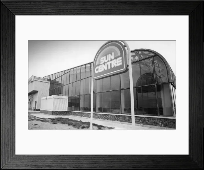 Framed Print : Exterior of The Suncentre Rhyl. Circa 1980 Framed Print : Exterior of The Suncentre Rhyl. Circa 1980