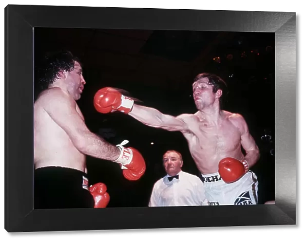 Ken Buchanan boxer in action during boxing match