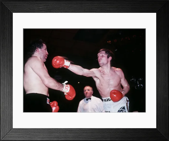 Framed Print : Ken Buchanan boxer in action during boxing match Framed Print : Ken Buchanan boxer in action during boxing match