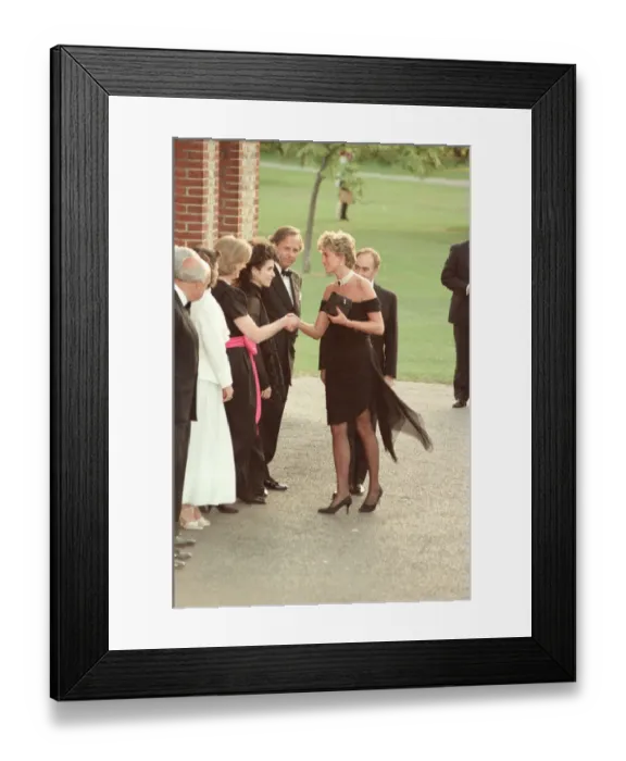 Framed Print : HRH Princess Diana, The Princess of Wales arrives for The Serpentine GalleryOs summer