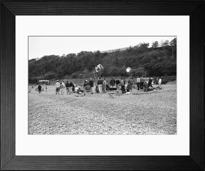 Framed Print : Darling Buds of May filming in Folkestone 31st May 1991 Framed Print : Darling Buds of May filming in Folkestone 31st May 1991