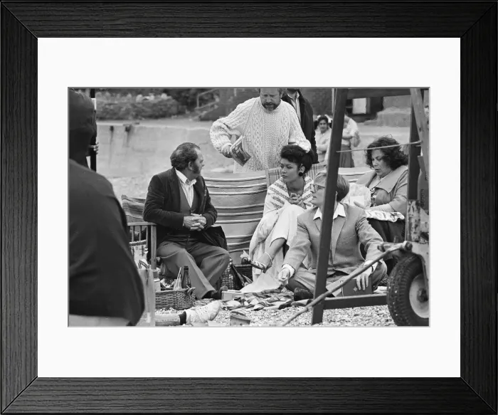 Framed Print : Darling Buds of May filming in Folkestone 31st May 1991 Framed Print : Darling Buds of May filming in Folkestone 31st May 1991