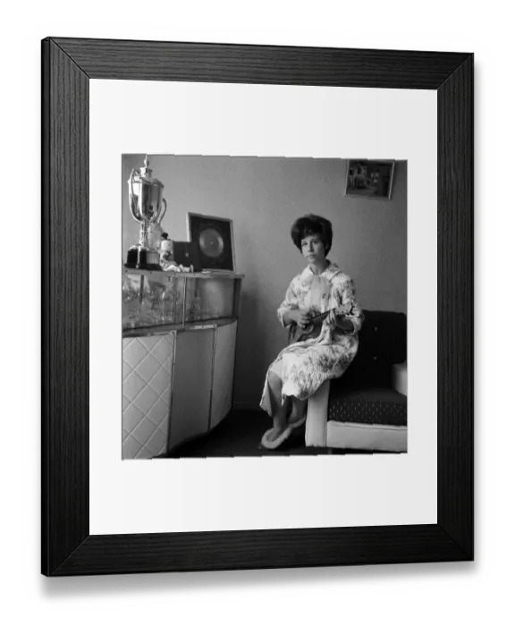 Framed Print : Singer Helen Shapiro pictured at her home. 24th May 1962 Framed Print : Singer Helen Shapiro pictured at her home. 24th May 1962