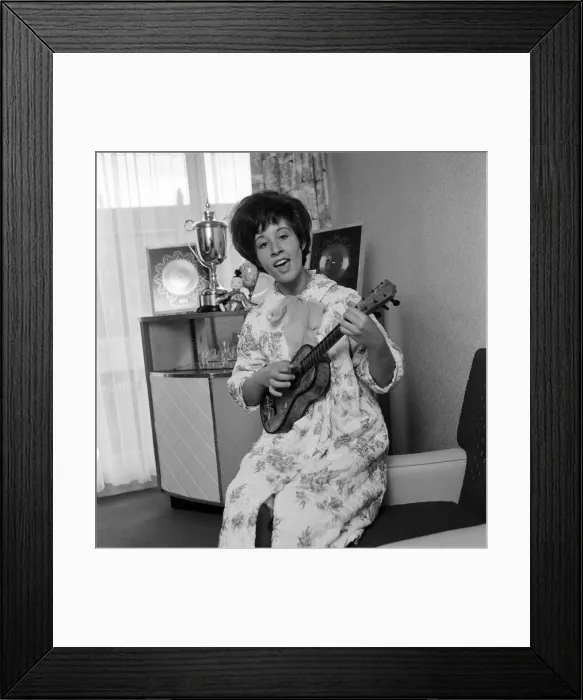 Framed Print : Singer Helen Shapiro pictured at her home. 24th May 1962 Framed Print : Singer Helen Shapiro pictured at her home. 24th May 1962