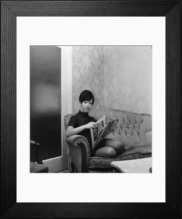 Framed Print : Singer Helen Shapiro pictured at her home. 5th March 1967 Framed Print : Singer Helen Shapiro pictured at her home. 5th March 1967