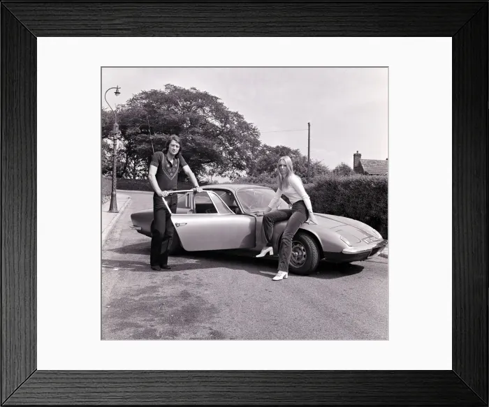 Framed Print : Frank Worthington Huddersfield fooballer seen here withnhis girlfriend Vicki Framed Print : Frank Worthington Huddersfield fooballer seen here withnhis girlfriend Vicki