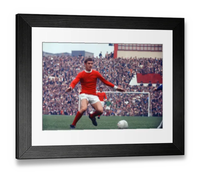 Framed Print : Brian Kidd, Manchester United, Match Action, 1969  /  70 Season