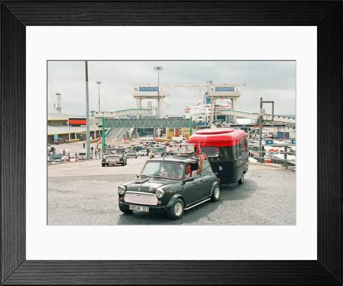 Framed Print : Over 500 European owned Minis cross the channel to attend the Mini Framed Print : Over 500 European owned Minis cross the channel to attend the Mini