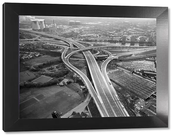 Aerial view of Spaghetti Junction. When it opens it will be the most complex highway