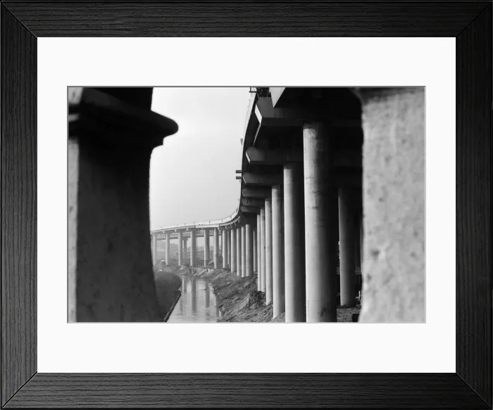 Framed Print : The M6 interchange at Gravelly Hill under construction, also known as Spaghetti Junction Framed Print : The M6 interchange at Gravelly Hill under construction, also known as Spaghetti Junction