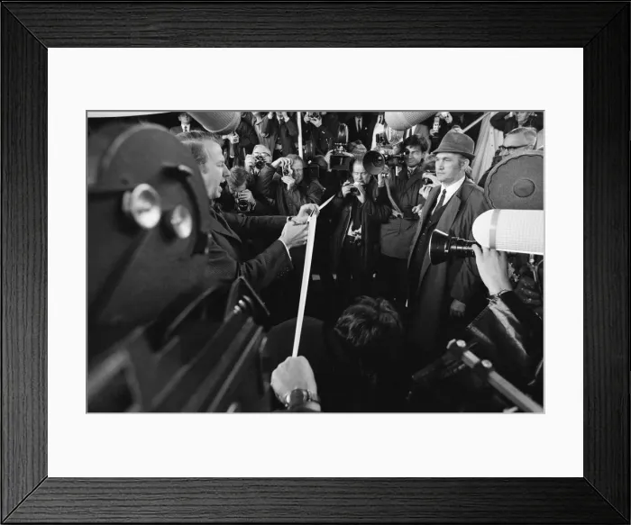 Framed Print : Gravelly Hill Interchange opened. Pictured, the Rt. Hon