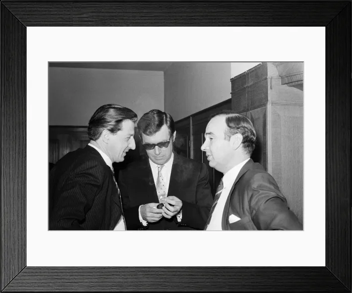 Framed Print : The Sun press conference at the News of the World. Pictured after the conference Framed Print : The Sun press conference at the News of the World. Pictured after the conference