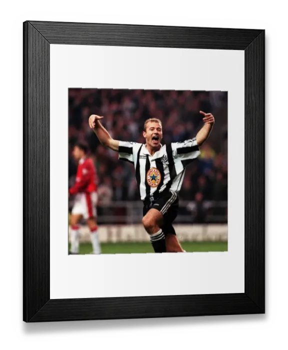 Framed Print : ALAN SHEARER 4TH GOAL SCORER JOHN DAWES ----- ALAN SHEARER
