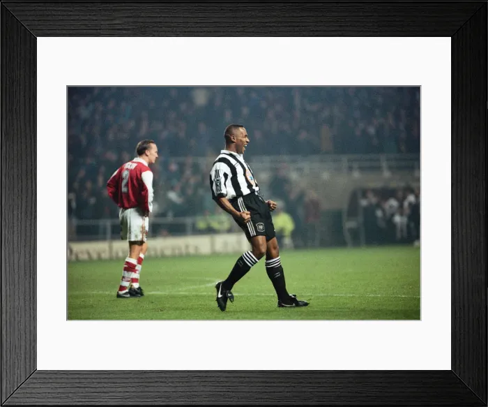 Framed Print : English Premier League match at St James Park. Newcastle United 2 v Arsenal 0 Framed Print : English Premier League match at St James Park. Newcastle United 2 v Arsenal 0