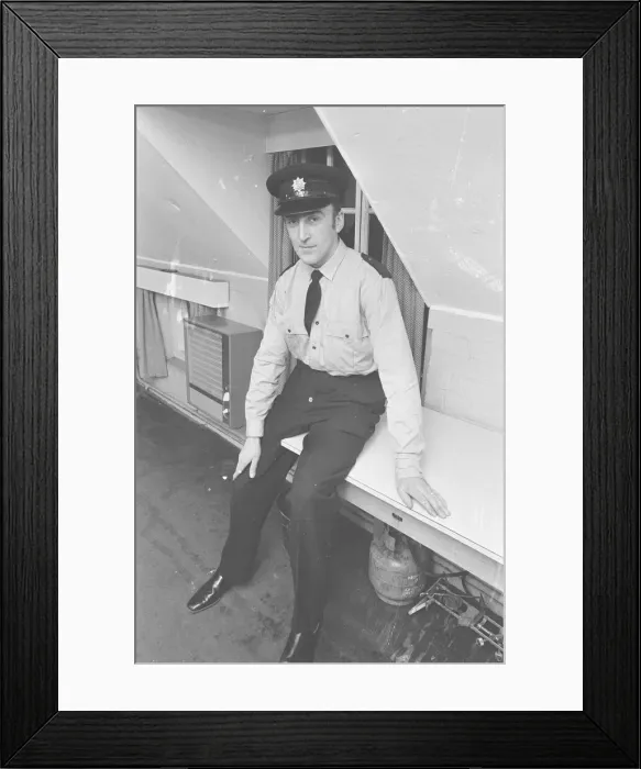 Framed Print : Saffron Walden Firemen 1970, Barrie Vincent Framed Print : Saffron Walden Firemen 1970, Barrie Vincent