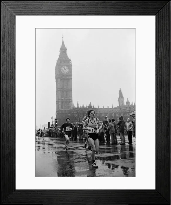 Framed Print : London Marathon 1981, Sponsored by Gillette, Sunday 29th March 1981 Framed Print : London Marathon 1981, Sponsored by Gillette, Sunday 29th March 1981