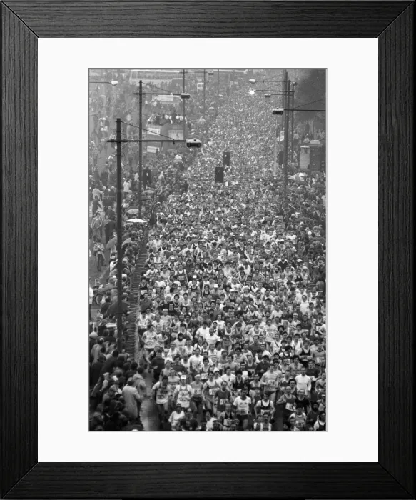 Framed Print : London Marathon 1981, Sponsored by Gillette, Sunday 29th March 1981 Framed Print : London Marathon 1981, Sponsored by Gillette, Sunday 29th March 1981
