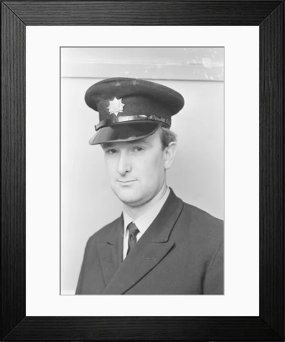 Framed Print : Saffron Walden Firemen 1970, Chris Payne