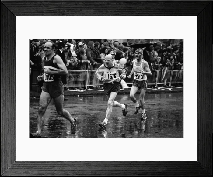 Framed Print : London Marathon 1981, Sponsored by Gillette, Sunday 29th March 1981 Framed Print : London Marathon 1981, Sponsored by Gillette, Sunday 29th March 1981