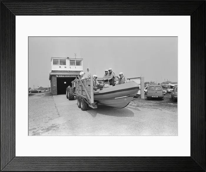 Framed Print : The Littlestone Atlantic 21 class lifeboat, The Lady Dart Framed Print : The Littlestone Atlantic 21 class lifeboat, The Lady Dart