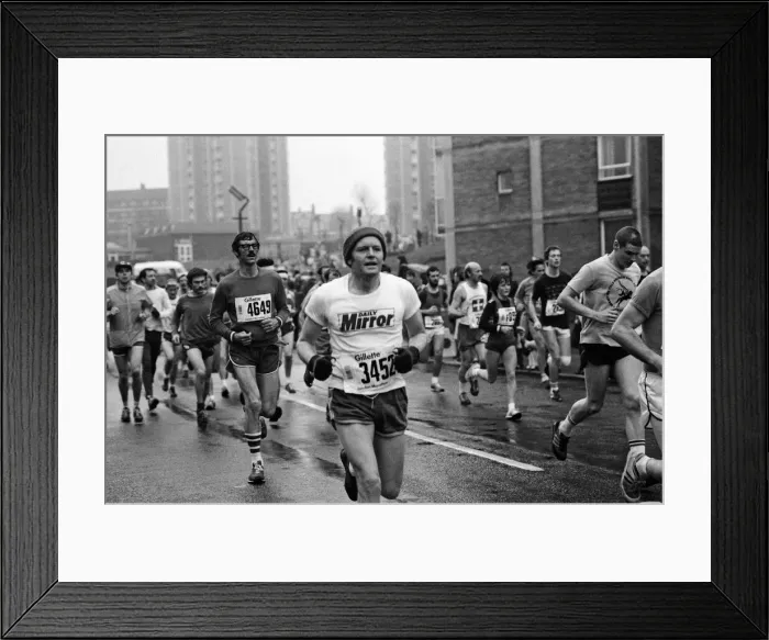 Framed Print : London Marathon 1981, Sponsored by Gillette, Sunday 29th March 1981 Framed Print : London Marathon 1981, Sponsored by Gillette, Sunday 29th March 1981