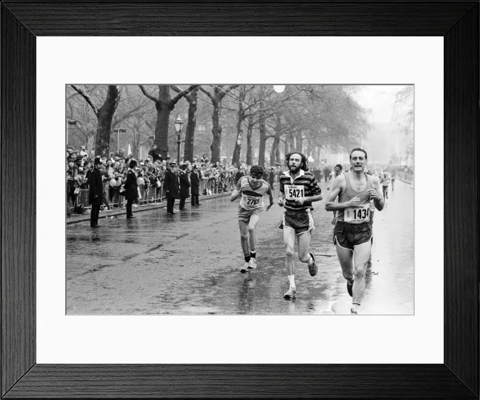 Framed Print : London Marathon 1981, Sponsored by Gillette, Sunday 29th March 1981 Framed Print : London Marathon 1981, Sponsored by Gillette, Sunday 29th March 1981