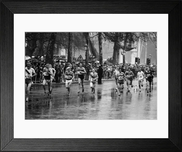Framed Print : London Marathon 1981, Sponsored by Gillette, Sunday 29th March 1981 Framed Print : London Marathon 1981, Sponsored by Gillette, Sunday 29th March 1981