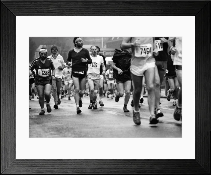 Framed Print : London Marathon 1981, Sponsored by Gillette, Sunday 29th March 1981 Framed Print : London Marathon 1981, Sponsored by Gillette, Sunday 29th March 1981
