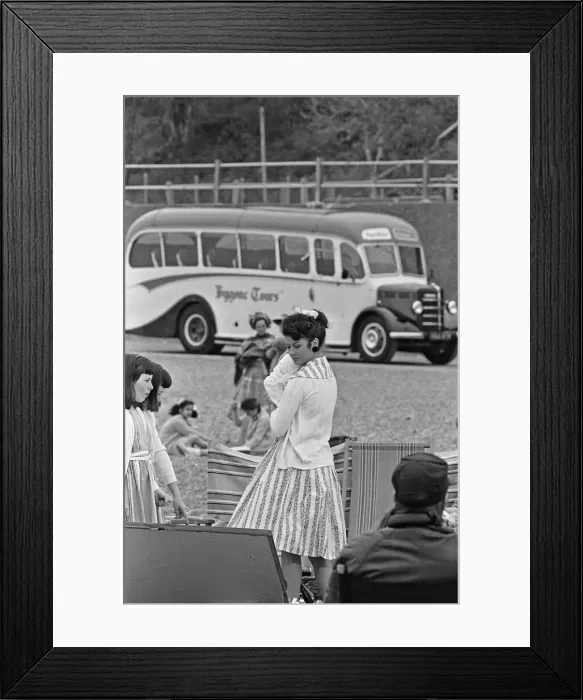 Framed Print : Darling Buds of May filming in Folkestone 31st May 1991 Framed Print : Darling Buds of May filming in Folkestone 31st May 1991