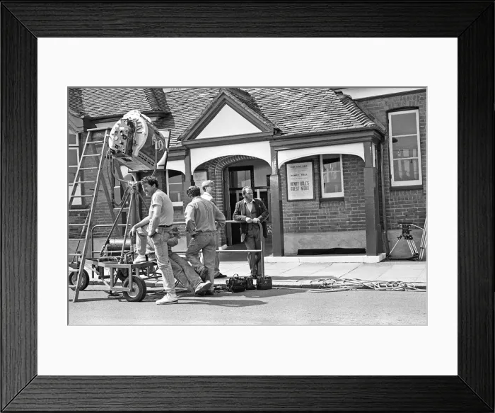 Framed Print : Darling Buds of May filming in Folkestone 31st May 1991 Philip Franks who plays Framed Print : Darling Buds of May filming in Folkestone 31st May 1991 Philip Franks who plays