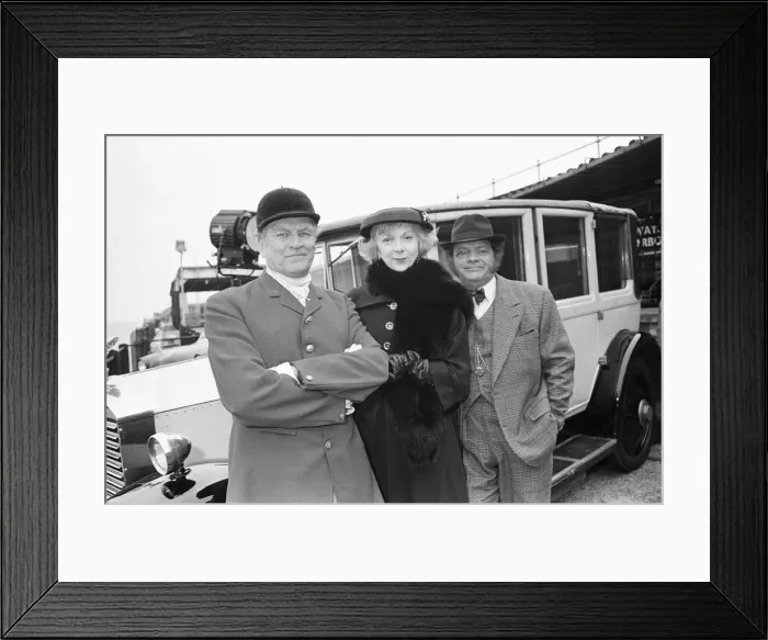 Framed Print : Moray Watson as the Brigadier (left) Anna Massey as Mademoiselle Antoinette Dupont Framed Print : Moray Watson as the Brigadier (left) Anna Massey as Mademoiselle Antoinette Dupont