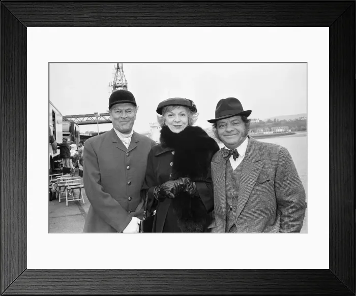 Framed Print : Moray Watson as the Brigadier (left) Anna Massey as Mademoiselle Antoinette Dupont Framed Print : Moray Watson as the Brigadier (left) Anna Massey as Mademoiselle Antoinette Dupont