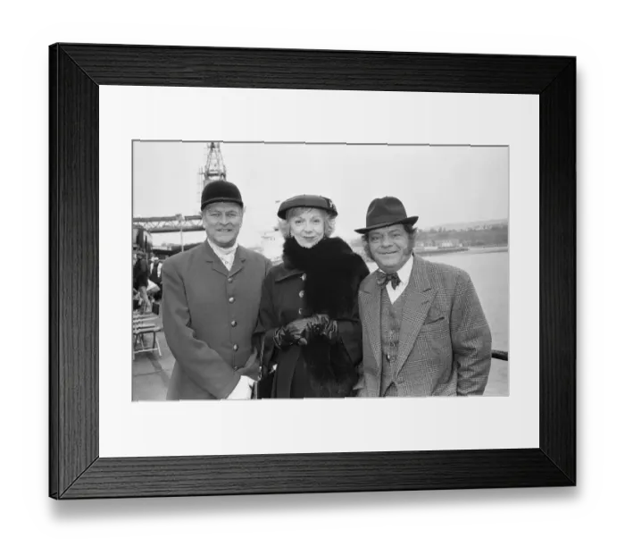 Framed Print : Moray Watson as the Brigadier (left) Anna Massey as Mademoiselle Antoinette Dupont
