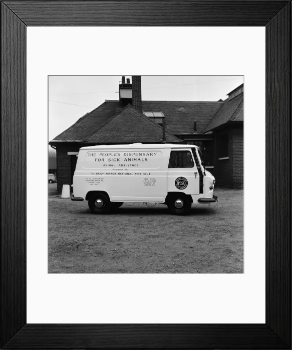 Framed Print : The new ambulance for animals presented by the Daily Mirror National Pets Club to