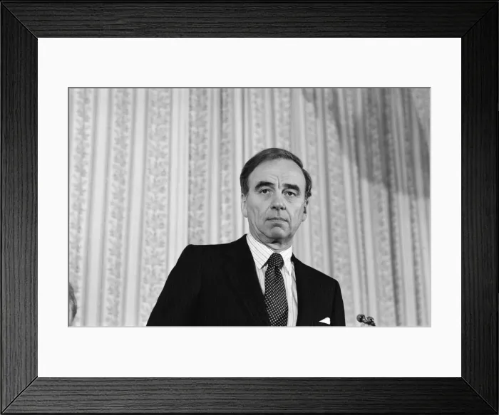 Framed Print : Rupert Murdoch buys The Times newspaper. Pictured at a press conference on the future of Framed Print : Rupert Murdoch buys The Times newspaper. Pictured at a press conference on the future of