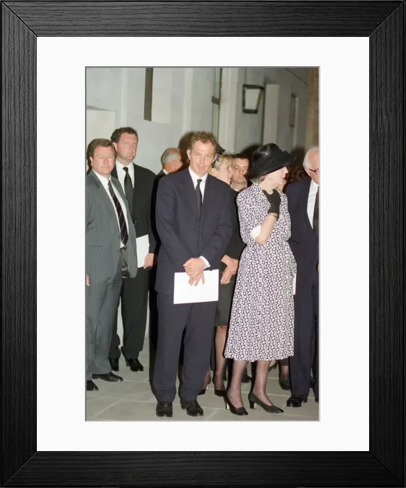 Framed Print : Memorial service for former Daily Mail editor Sir David English