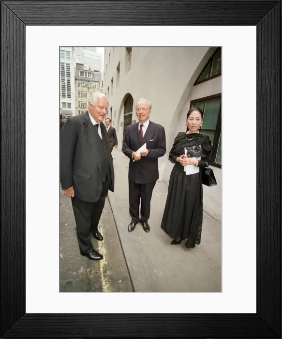 Framed Print : Memorial service for former Daily Mail editor Sir David English
