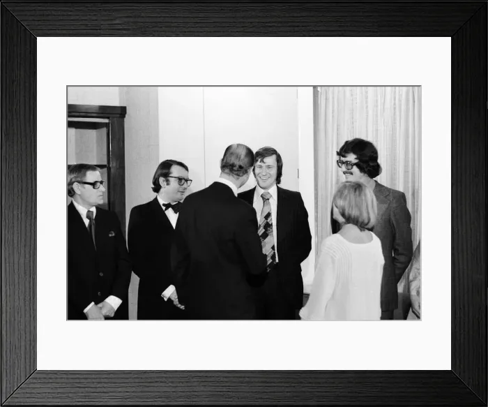 Framed Print : Prince Philip, Duke of Edinburgh, visits the offices of the Daily Mirror, Holborn office Framed Print : Prince Philip, Duke of Edinburgh, visits the offices of the Daily Mirror, Holborn office